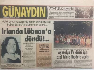Günaydın Gazetesi 7 Mayıs 1981 - İrlanda Lübnana Döndü GZ32885 - 1