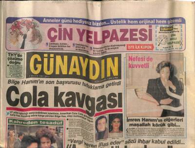 Günaydın Gazetesi 7 Mayıs 1991 - İstanbulda Haşere İlaçlama Haliçten Başladı GZ56788 - 1