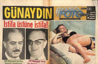 Günaydın Gazetesi 7 Nisan 1975 - Dünya Güzeli Türkiyede Türk Sevgili Buldu GZ55841 - 1
