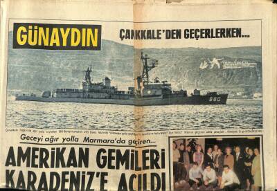 Günaydın Gazetesi 9 Aralık 1968 - Amerikan Gemileri Karadenize Açıldı GZ89508 - 1