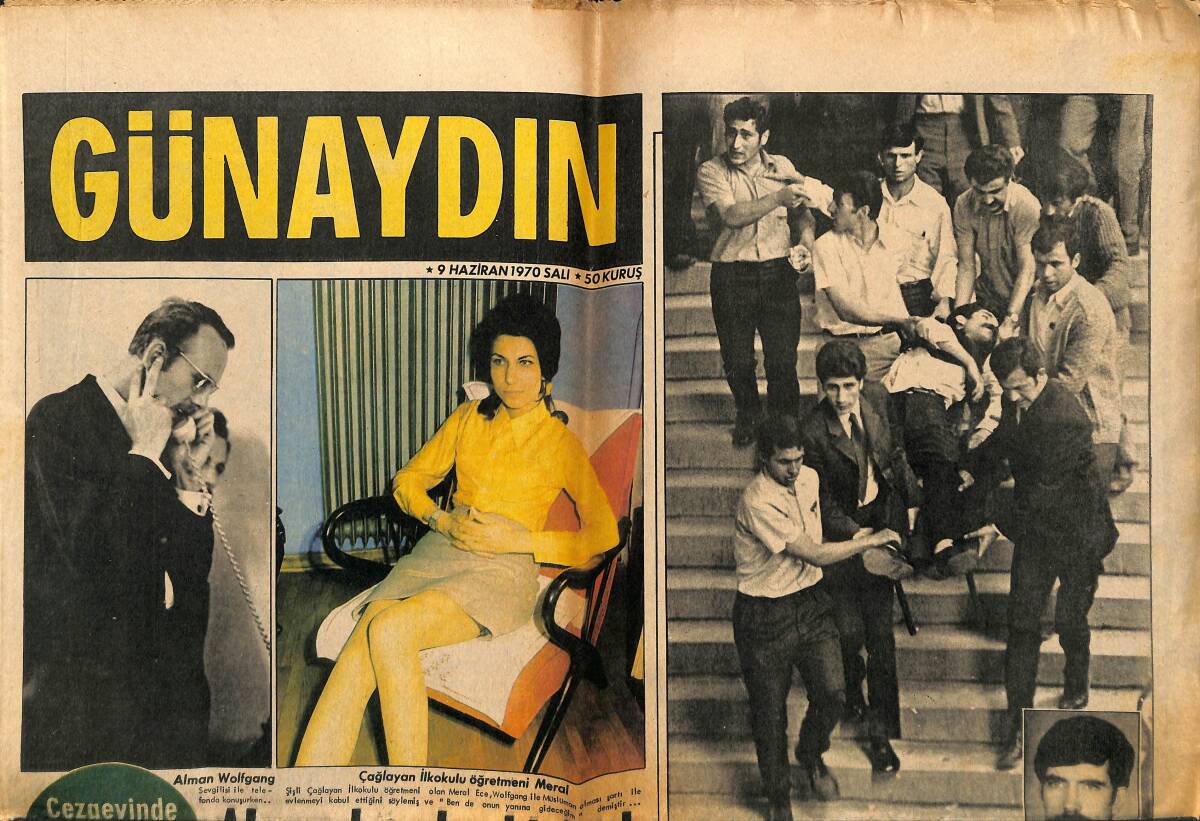 Günaydın Gazetesi 9 Haziran 1970 - İran Şahı'nın Kırmızı Güller Gönderdiği Opera Sanatçısı Tahran'da Sahneye Çıkacak - Neşe Karaböcek Ve Suat Sayın GZ152085 - 1