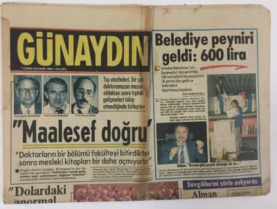 Günaydın Gazetesi 9 Kasım 1984 - Dünyada Barış Umudu İngiltere Sovyetlere Ambargoyu Kaldırıldı GZ13157 - 1