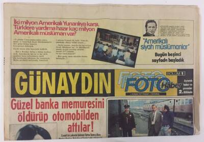 Günaydın Gazetesi 9 Ocak 1977 - Türk Sinemasının Ünlü Yıldızları Birer Birer Karate Öğreniyor GZ13195 - 2