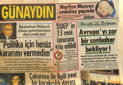 Günaydın Gazetesi 9 Temmuz 1983 - Uğur MumcuKızı Mafya Kaçırmış Olabilir GZ89492 - 1