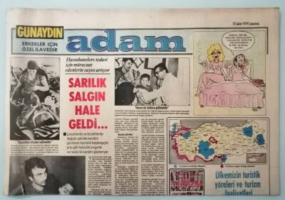 Günaydın Gazetesi Adam Eki 10 Şubat 1979 Hastahanelere Tedavi İçin Müracaat Edenlerin Sayısı Artıyor -GZ33165 - 1