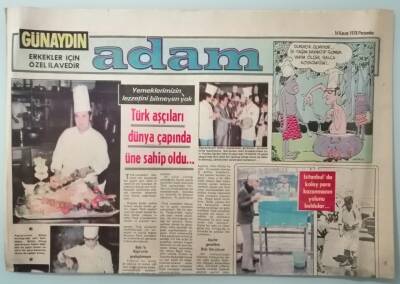 Günaydın Gazetesi Adam Eki 16 Kasım 1978 Türk Aşçıları Dünya Çapında Üne Sahip Oldu -GZ33170 - 1