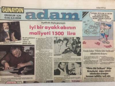 Günaydın Gazetesi Adam Eki 16 Ocak 1979 - Ayakkabı Deyip Geçmeyin GZ35676 - 1