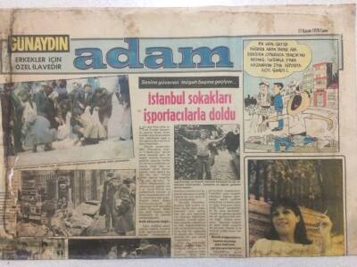 Günaydın Gazetesi Adam Eki 17 Kasım 1978 - İstanbul Sokakları İşportacılarla Doldu GZ51620 - 1