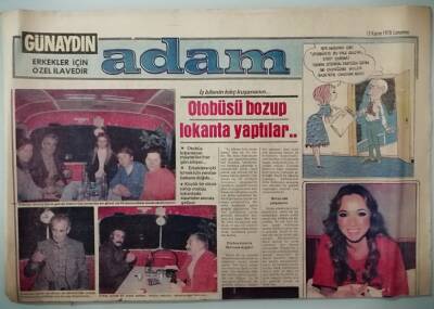 Günaydın Gazetesi Adam Eki 18 Kasım 1978 Otobüsü Bozup Lokanta Yaptılar -GZ33175 - 1