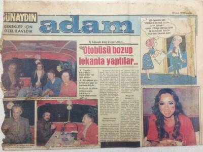 Günaydın Gazetesi Adam Eki 18 Kasım 1978 - Otobüsü Bozup Lokanta Yaptılar GZ51621 - 1