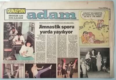 Günaydın Gazetesi Adam Eki 19 Kasım 1978 Jimnastik Sporu Yurda Yayılıyor -GZ37215 - 1