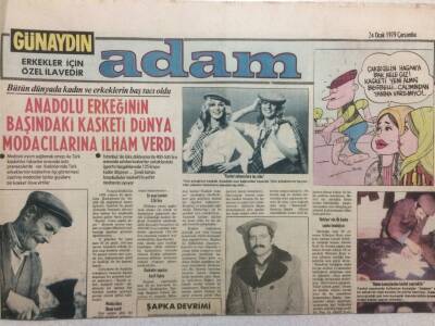 Günaydın Gazetesi Adam Eki 24 Ocak 1979 - Anadolu Erkeğinin Başındaki Kasket GZ35678 - 1
