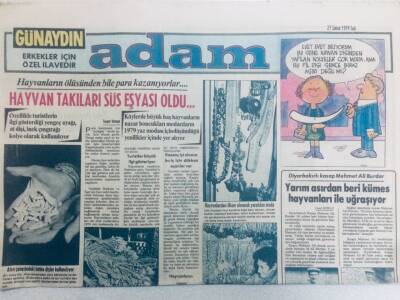 Günaydın Gazetesi Adam Eki 27 Şubat 1979 - Hayvan Takıları Süs Eşyası Oldu GZ40559 - 1