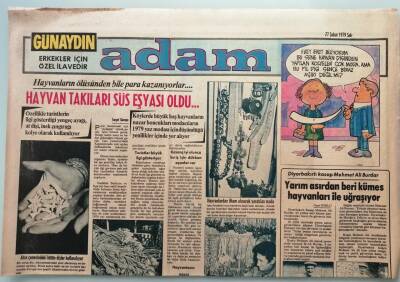 Günaydın Gazetesi Adam Eki 27 Şubat 1979 Hayvanların Ölüsünden Bile Para Kazanıyorlar -GZ37065 - 1