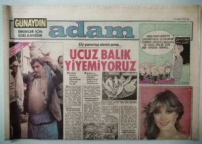 Günaydın Gazetesi Adam Eki 31 Ekim 1978 Üç Yanımız Deniz Ama Ucuz Balık Yiyemiyoruz -GZ33183 - 1