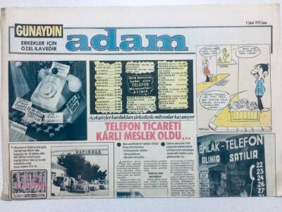 Günaydın Gazetesi Adam Eki 9 Şubat 1979 - Telefon Ticareti Karlı Meslek Oldu GZ41581 - 1