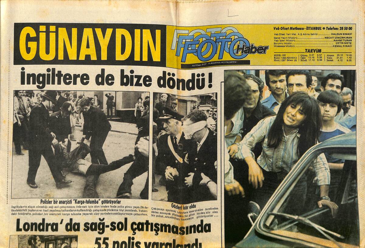 Günaydın Gazetesi Foto Haber 15 Ağustos 1977 - Betül, Kocası Cüneyt Artkın'ı Anlatıyor: Türkiye'nin En Şöhretli Aktörünün Karısı Olacağım... GZ152053 - 1