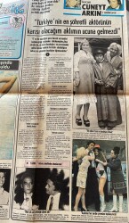 Günaydın Gazetesi Foto Haber 15 Ağustos 1977 - Betül, Kocası Cüneyt Artkın'ı Anlatıyor: Türkiye'nin En Şöhretli Aktörünün Karısı Olacağım... GZ152053 - 2