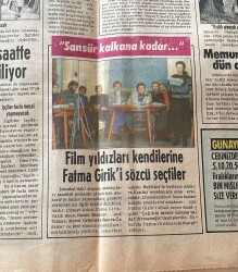 Günaydın Gazetesi Foto Haber 2 Kasım 1977 - Film Yıldızları Kendilerine Fatma Girik'i Sözcü Seçtiler - Pakistan Devlet Başkanı: Türkiye İkinci Vatanım GZ152108 - 2