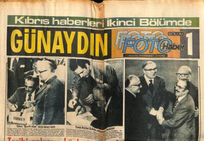 Günaydın Gazetesi Foto Haber Eki 1 Ağustos 1974 - Kıbrıstaki Rumlar Savaşa da Cuntaya da Lanet Ediyor GZ55848 - 1