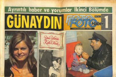 Günaydın Gazetesi Foto Haber Eki 1 Ocak 1975 - Pakistanda Deprem Oldu 300 Kişi Öldü GZ102310 - 2