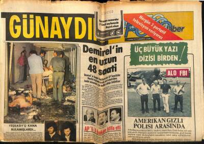 Günaydın Gazetesi Foto Haber Eki 15 Ekim 1977 - Göksel Aksoy Çok Sevdiği Eşi Soley İle GZ55833 - 1