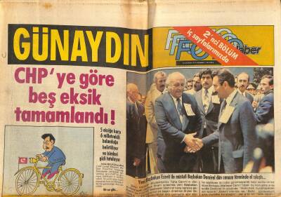 Günaydın Gazetesi Foto Haber Eki 16 Haziran 1977 - Demirel Atmaca Gibi Bekliyor GZ79442 - 1