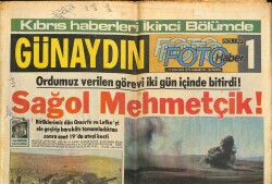 Günaydın Gazetesi Foto Haber Eki 17 Ağustos 1974 - Magosada Şimdi Sadece Türk Bayrağı Dalgalanıyor GZ100837 - 2