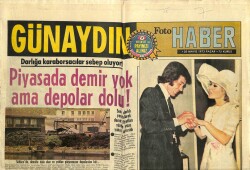 Günaydın Gazetesi Foto Haber Eki 20 Mayıs 1973 - Gizlice Evlenen Gönül Yazarın Nikah Fotoğrafları GZ100838 - 1