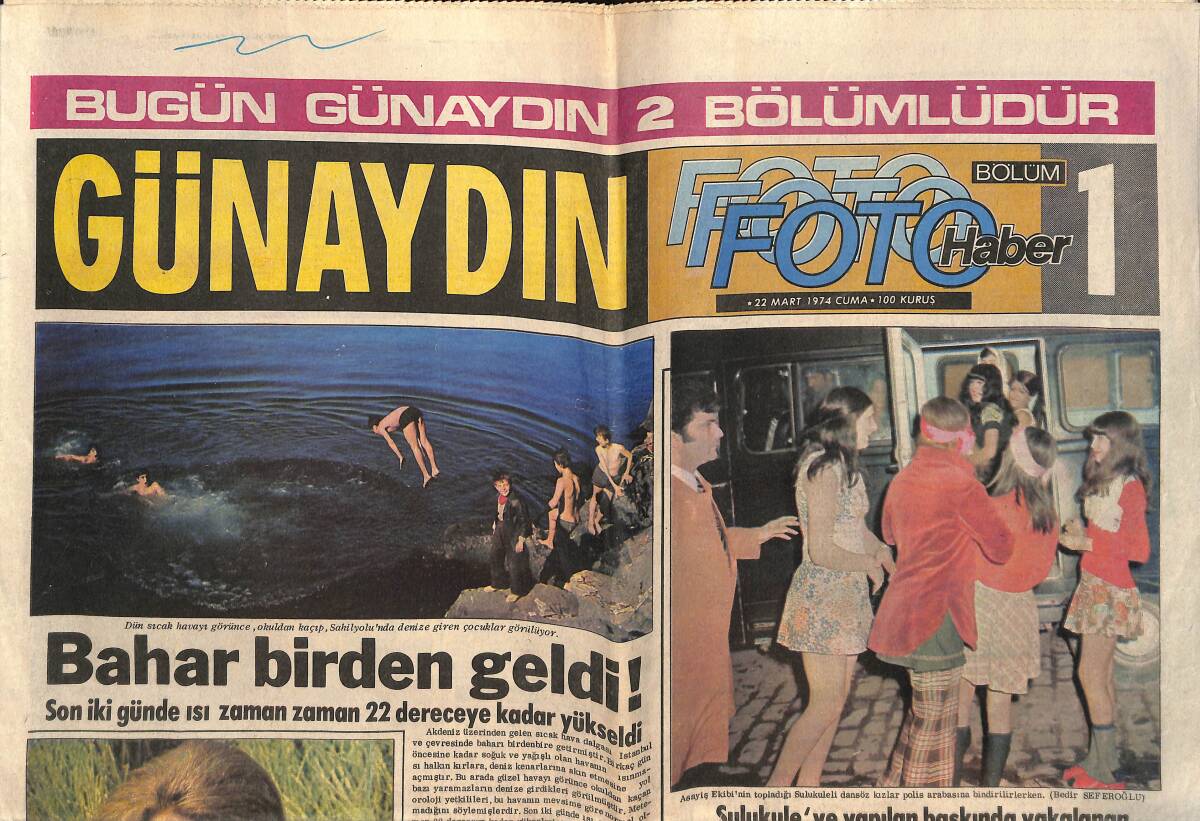 Günaydın Gazetesi Foto Haber Eki 22 Mart 1974 - Prens Ann'ın Öldürülmek Değil , Kaçırılmak İstendiği Açıklandı ! GZ138231 - 1