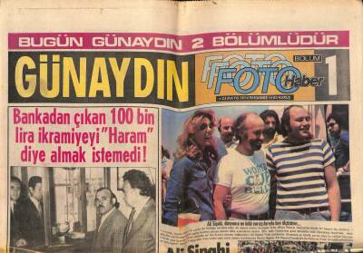 Günaydın Gazetesi Foto Haber Eki 23 Mayıs 1974 - Ali Sipahi , Dünyanın En Ünlü Yarışçılarıyla Böl Ölçüşüyor... GZ81804 - 1