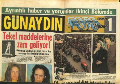 Günaydın Gazetesi Foto Haber Eki 26 Ocak 1975 - Tekel Maddelerine Zam Geliyor GZ102360 - 1