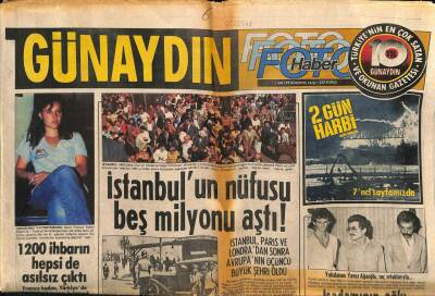 Günaydın Gazetesi Foto Haber Eki 29 Ağustos 1978 - İstanbulun Nüfusu 5 milyonu Aştı GZ55818 - 1