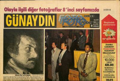 Günaydın Gazetesi Foto Haber Eki 29 Temmuz 1976 - Eceviti Kurtaran Gözü Pek Zenci Polis - Rumları Papazlar Kışkırttı GZ125968 - 1