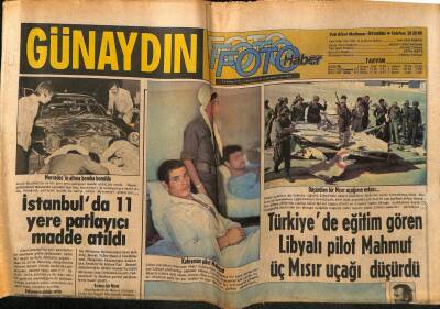 Günaydın Gazetesi Foto Haber Eki 3 Ağustos 1977 - Libyalı Pilot Mahmut Üç Mısır Uçağı Düşürdü GZ55813 - 1