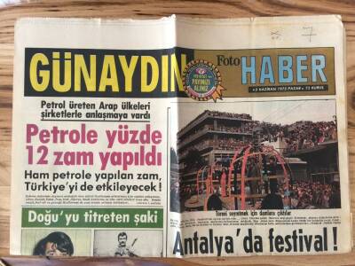 Günaydın Gazetesi Foto Haber Eki 3 Haziran 1973 - Petrol Üreten Arap Ülkeleri Şirketlerle Anlaşmaya Vardı GZ72816 - 2