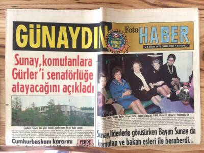 Günaydın Gazetesi Foto Haber Eki 3 Mart 1973 - Yunanistanda Başgösteren Huzursuzluk GZ72824 - 2