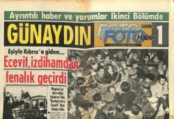 Günaydın Gazetesi Foto Haber Eki 3 Ocak 1975 - Ecevit , İzdihamdan Fenalık Geçirdi GZ102316 - 1