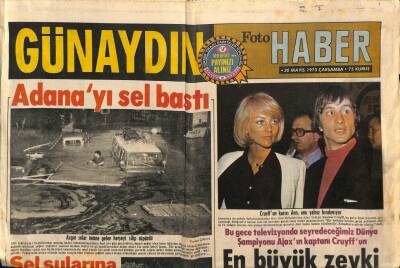 Günaydın Gazetesi Foto Haber Eki 30 Mayıs 1973 - Adanayı Sel Bastı GZ90694 - 1