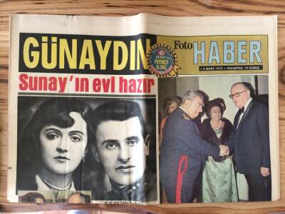 Günaydın Gazetesi Foto Haber Eki 5 Mart 1973 - 13 Martta Cumhurbaşkanlığı Görevinden Ayrılacak Olan Sunay , İstanbula Yerleşecek GZ72826 - 1