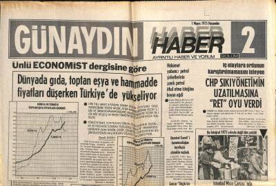 Günaydın Gazetesi Haber 2 Eki 1 Mayıs 1975 - Güney Vietnam Kayıtsız-Şartsız Teslim Oldu GZ102404 - 1