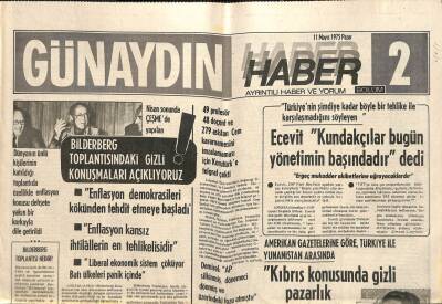Günaydın Gazetesi Haber 2 Eki 11 Mayıs 1975 - Kissinger 21 Mayısta Tekrar Ankaraya Geliyor GZ102436 - 1
