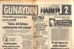 Günaydın Gazetesi Haber 2 Eki 12 Şubat 1975 - Amerika Kıbrısta Büyük Bir Radyo Dinleme İstasyonu Kuruyor GZ102457 - 1