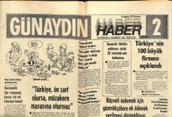 Günaydın Gazetesi Haber 2 Eki 16 Ağustos 1976 - Midilli Halkının Büyük Bir Bölümü Savaştan Korkmuyor GZ102376 - 1