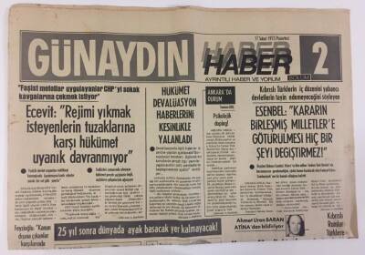 Günaydın Gazetesi Haber 2 Eki 17 Şubat 1975 - Hükümet Devalüasyon Haberlerini Kesinlikle Yalanladı GZ13205 - 2