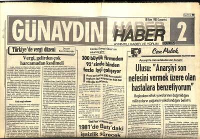 Günaydın Gazetesi Haber 2 Eki 18 Ekim 1980 - Ortak Pazara Göre 1981de Batıdaki İşsizlik Sürecek GZ102393 - 1
