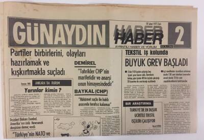 Günaydın Gazetesi Haber 2 Eki 18 Şubat 1975 - Yunanistan, NATOnun Türkiyeye Yardımını Engellemeye Çalışıyor GZ13215 - 1