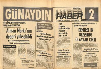 Günaydın Gazetesi Haber 2 Eki 19 Ekim 1976 - Alman Markının Değeri Yükseltildi GZ102388 - 1