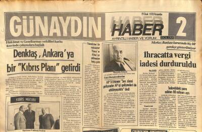 Günaydın Gazetesi Haber 2 Eki 19 Ocak 1978 - Enver Sedat , Mısır Heyetini Geri Çekerek Barış Görüşmelerini Kesti GZ119265 - 1
