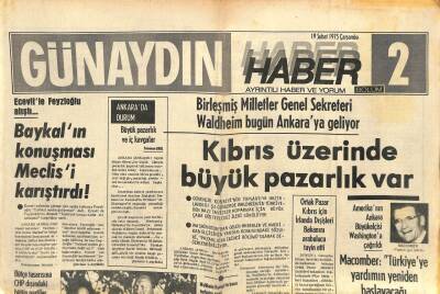 Günaydın Gazetesi Haber 2 Eki 19 Şubat 1975 - Baykalın Konuşması Meclisi Karıştırdı ! GZ102326 - 1